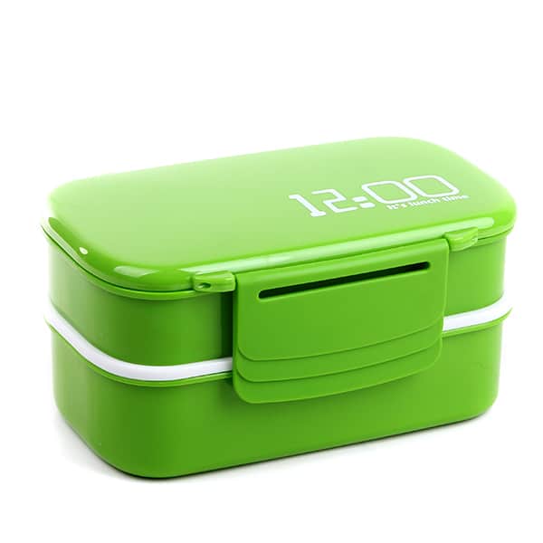 large capacity double layer plastic lunch box, view 4 - MRSLM