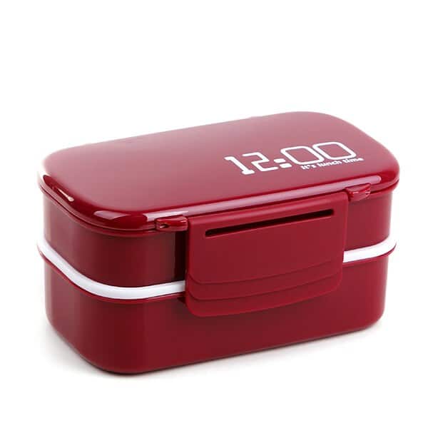 large capacity double layer plastic lunch box, view 5 - MRSLM