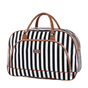 striped PU leather travel bag - MRSLM