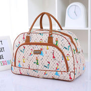 striped PU leather travel bag, view 15 - MRSLM