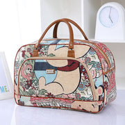 striped PU leather travel bag, view 14 - MRSLM