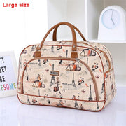 striped PU leather travel bag, view 8 - MRSLM