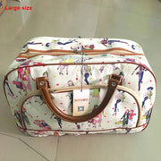 striped PU leather travel bag, view 13 - MRSLM