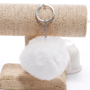 faux fur ball keychain, view 19 - MRSLM