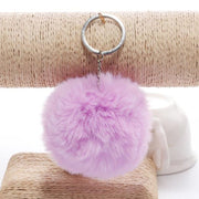 faux fur ball keychain, view 18 - MRSLM