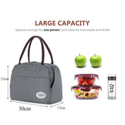 kid's striped lunch bag, view 6 - MRSLM