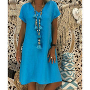 women's summer loose dress, view 2 - MRSLM