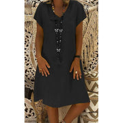 women's summer loose dress, view 3 - MRSLM