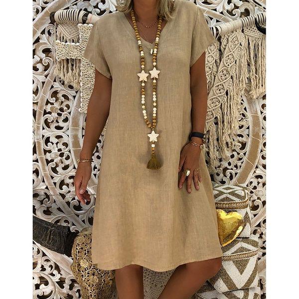 women's summer loose dress, view 4 - MRSLM