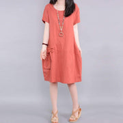 Women's casual cotton dress, view 9 - MRSLM