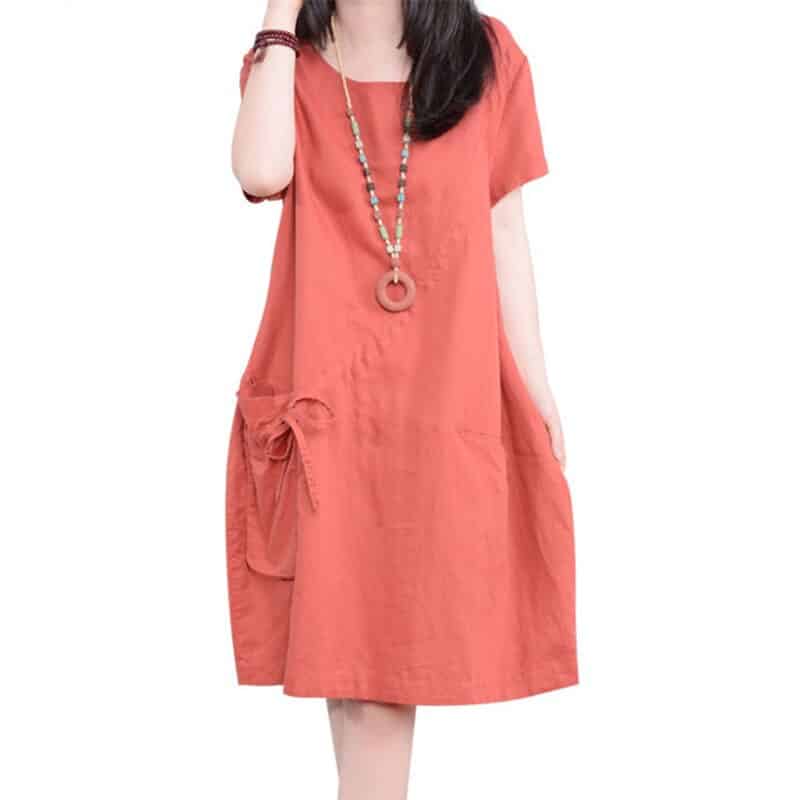 Women's casual cotton dress - MRSLM