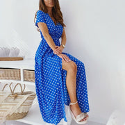 Polka dot maxi dress for women, view 6 - MRSLM