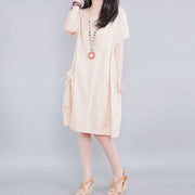 Women's casual cotton dress, view 3 - MRSLM