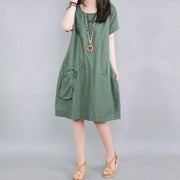 Women's casual cotton dress, view 4 - MRSLM