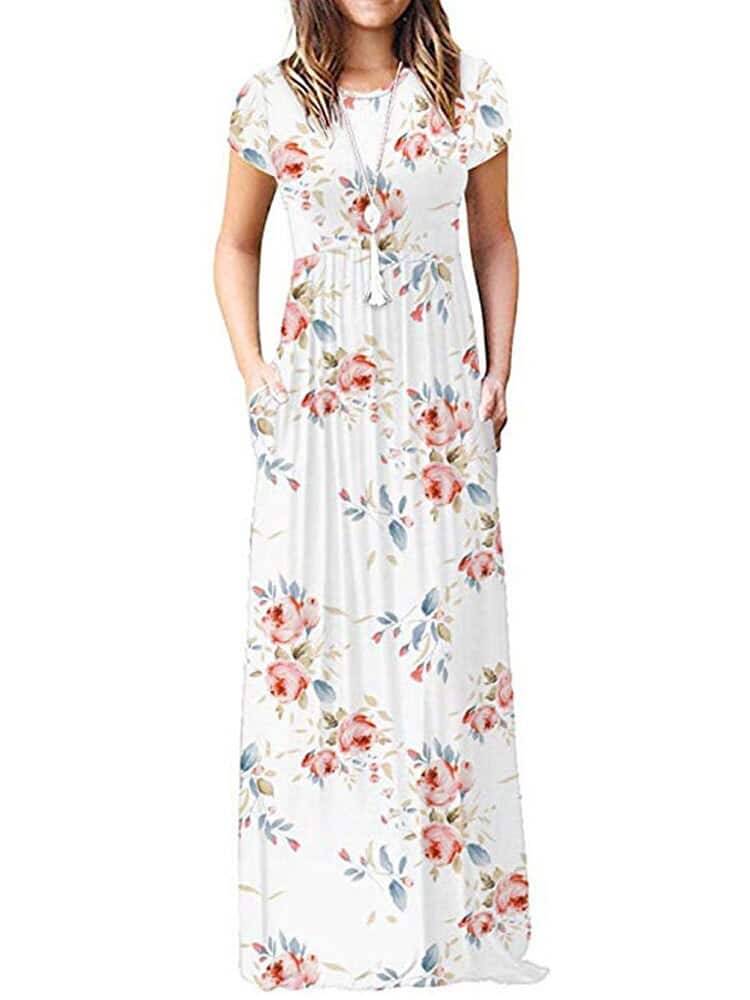 long floral dress, view 5 - MRSLM