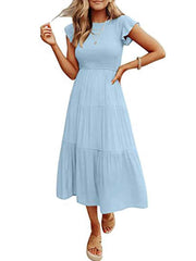 women's fashion summer long dress, view 3 - MRSLM
