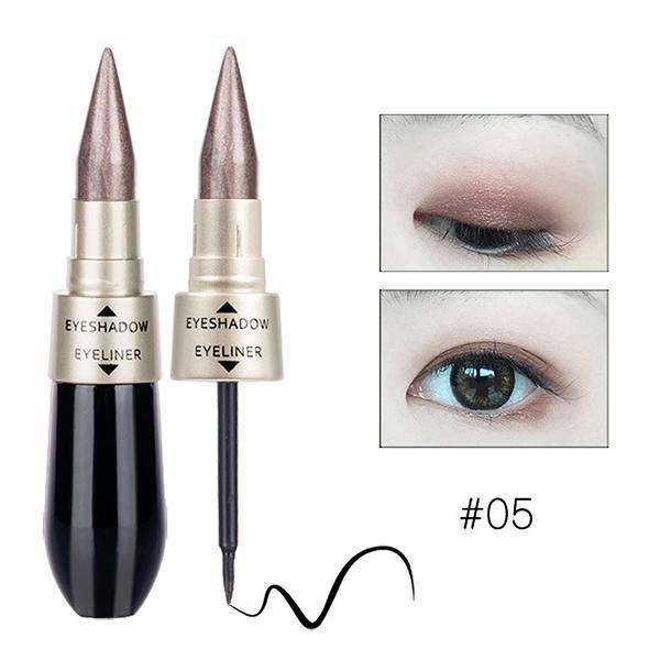 HengFang Dual-use Shimmer Eye Shadow Black Eyeliner Stick - MRSLM