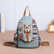 hand-woven canvas tassel chest bag, view 2 - MRSLM