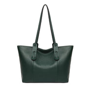 casual cowhide tote handbag, view 3 - MRSLM
