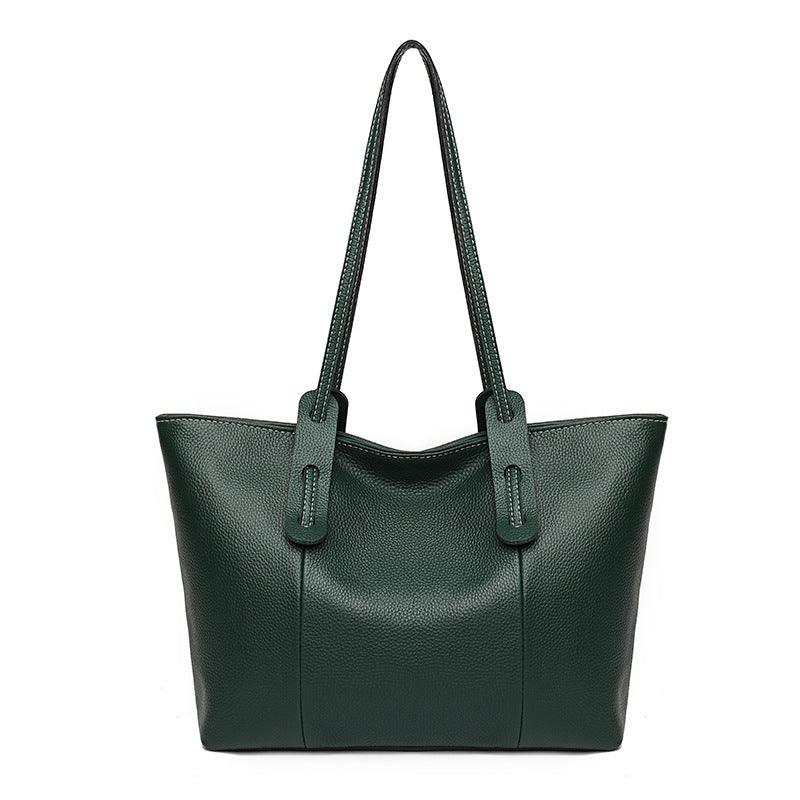 casual cowhide tote handbag, view 8 - MRSLM