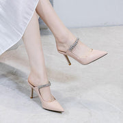 pointed rhinestone high heels, view 9 - MRSLM