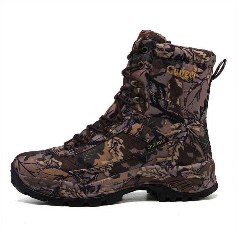 men's camouflage high-top martin boots, view 3 - MRSLM