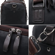 casual pu leather travel duffel bag, view 7 - MRSLM