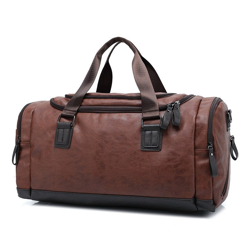 Casual PU Leather Travel Duffel Bag