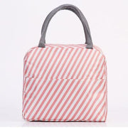 patterned lunch bag with zipper, view 2 - MRSLM