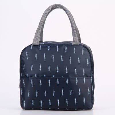 patterned lunch bag with zipper, view 7 - MRSLM