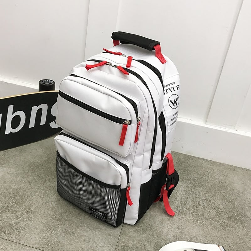 Men's contrast travel backpack, view 7 - MRSLM