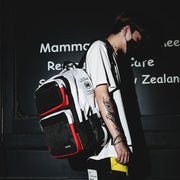 Men's contrast travel backpack, view 5 - MRSLM