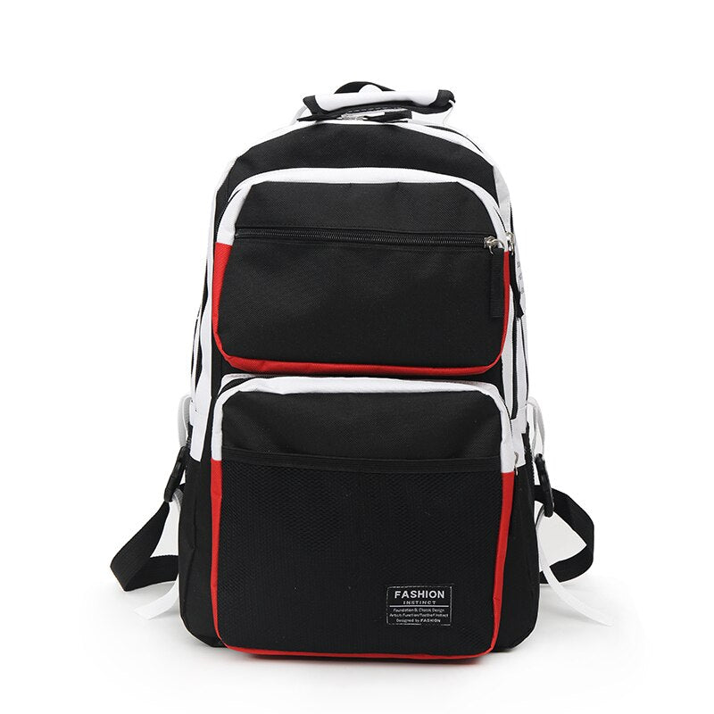 Men's contrast travel backpack, view 3 - MRSLM