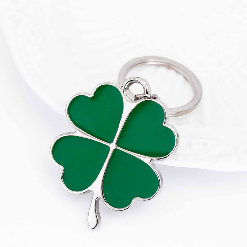 Green leaf keychain, view 3 - MRSLM