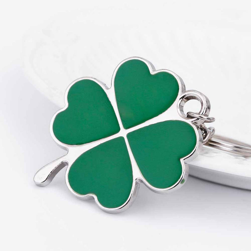 Green leaf keychain, view 4 - MRSLM