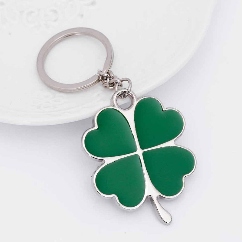 Green leaf keychain, view 5 - MRSLM