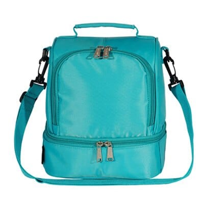 insulated nylon lunch bag, view 3 - MRSLM