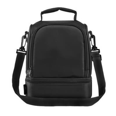 insulated nylon lunch bag, view 4 - MRSLM