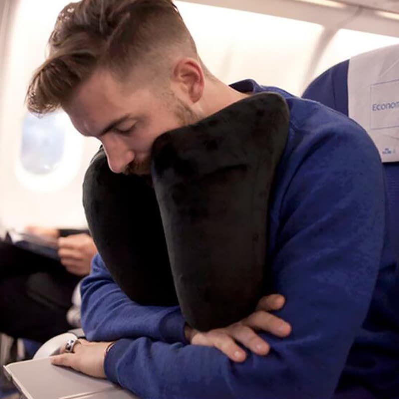 H-shaped inflatable travel pillow, view 8 - MRSLM