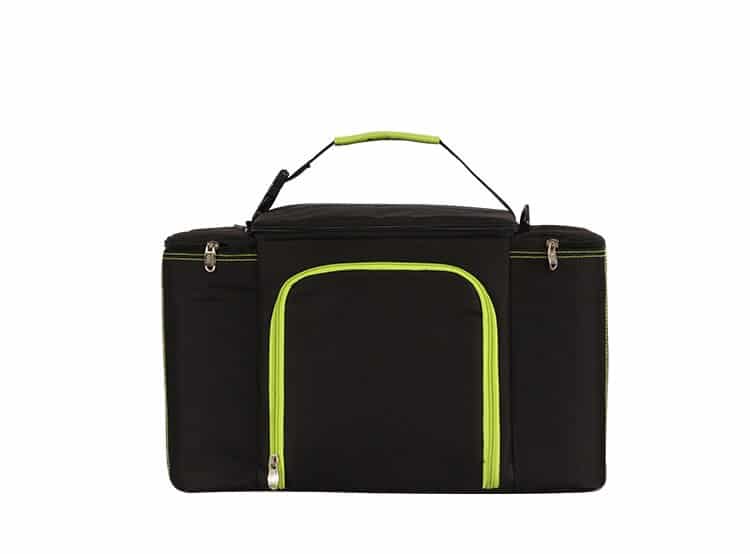 Large 3-compartment insulated lunch bag, view 3 - MRSLM