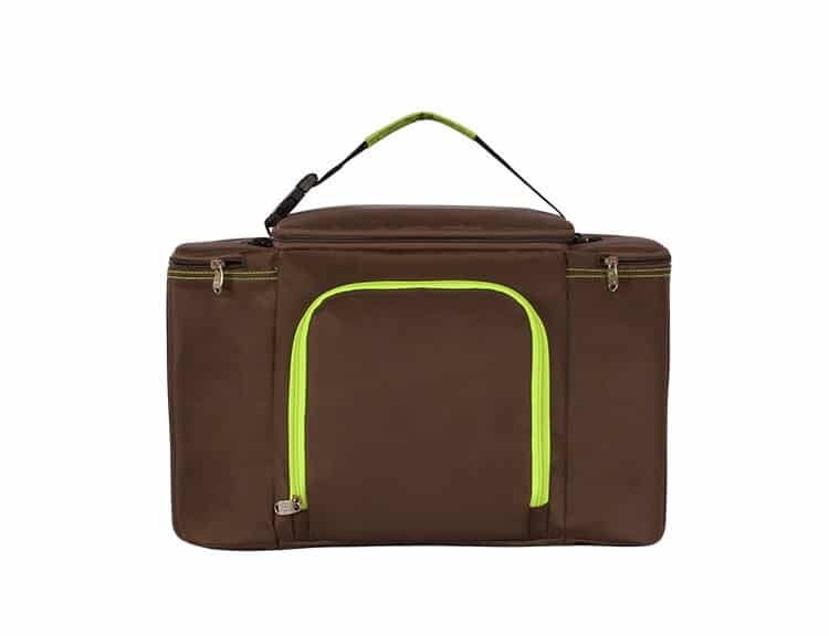 Large 3-compartment insulated lunch bag, view 4 - MRSLM