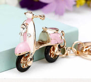 rhinestone car key chain, view 2 - MRSLM