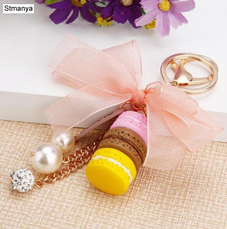 rhinestone car key chain, view 5 - MRSLM