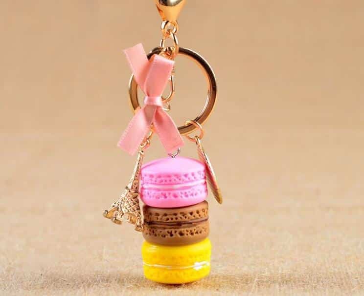rhinestone car key chain, view 6 - MRSLM