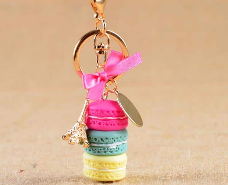 rhinestone car key chain, view 7 - MRSLM