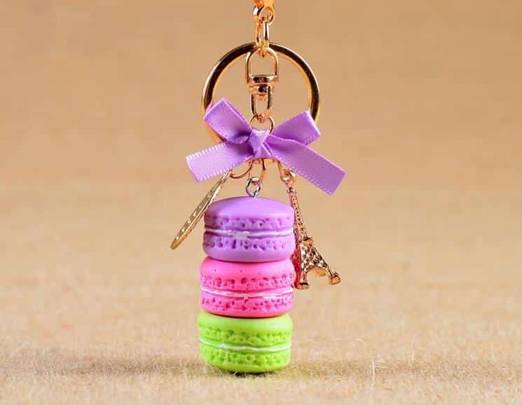 rhinestone car key chain, view 8 - MRSLM