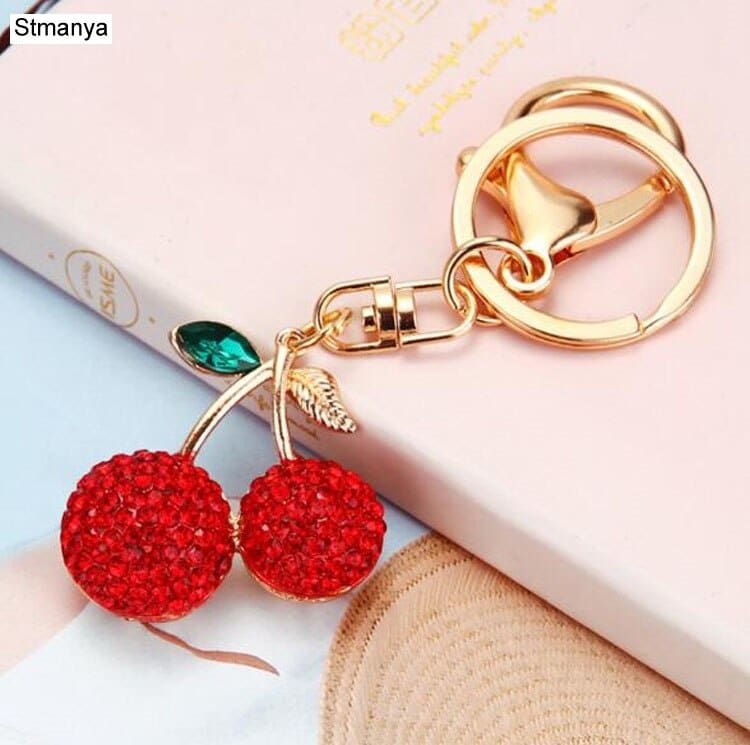rhinestone car key chain, view 12 - MRSLM