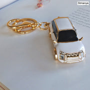 rhinestone car key chain, view 16 - MRSLM