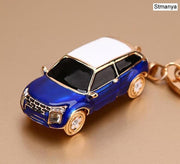 rhinestone car key chain, view 18 - MRSLM