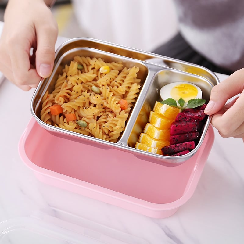 Leakproof stainless steel lunch box, view 9 - MRSLM